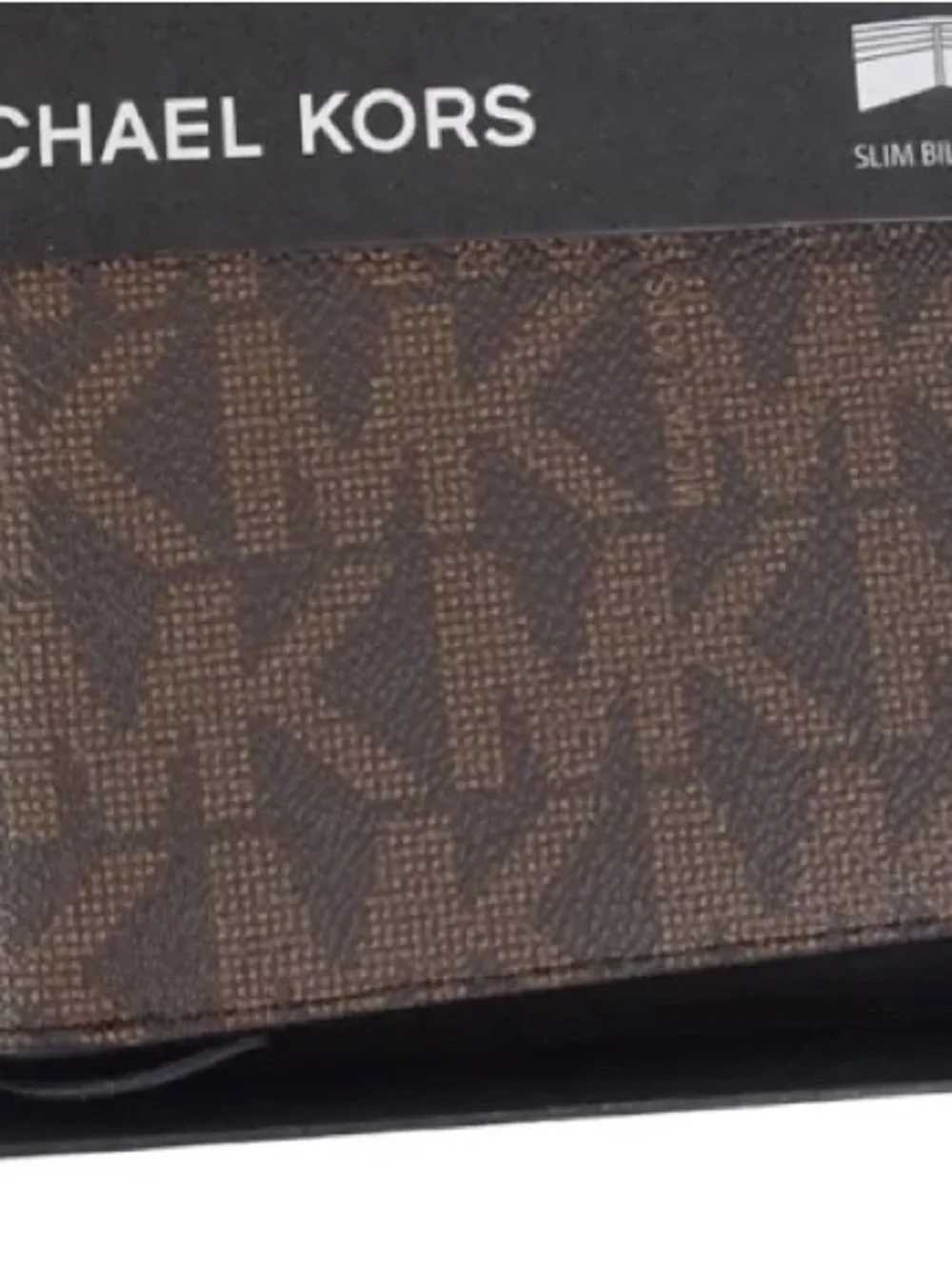 Michael Kors Mens Wallet Jet Set Brown Logo Bifold Wallet NEW In Box Giftable